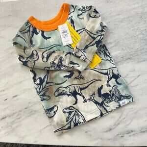 New Baby Gap 2 Piece T-Rex Dinosaur Pajama Set sz 12-18 months